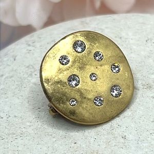 Lucky Brand Rhinestone Brooch.